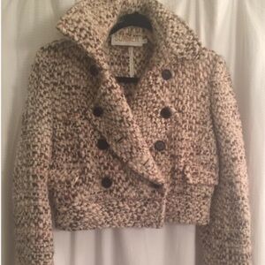 SUNNER 100% Wool, Hand Woven Tweed Jacket Sz. M